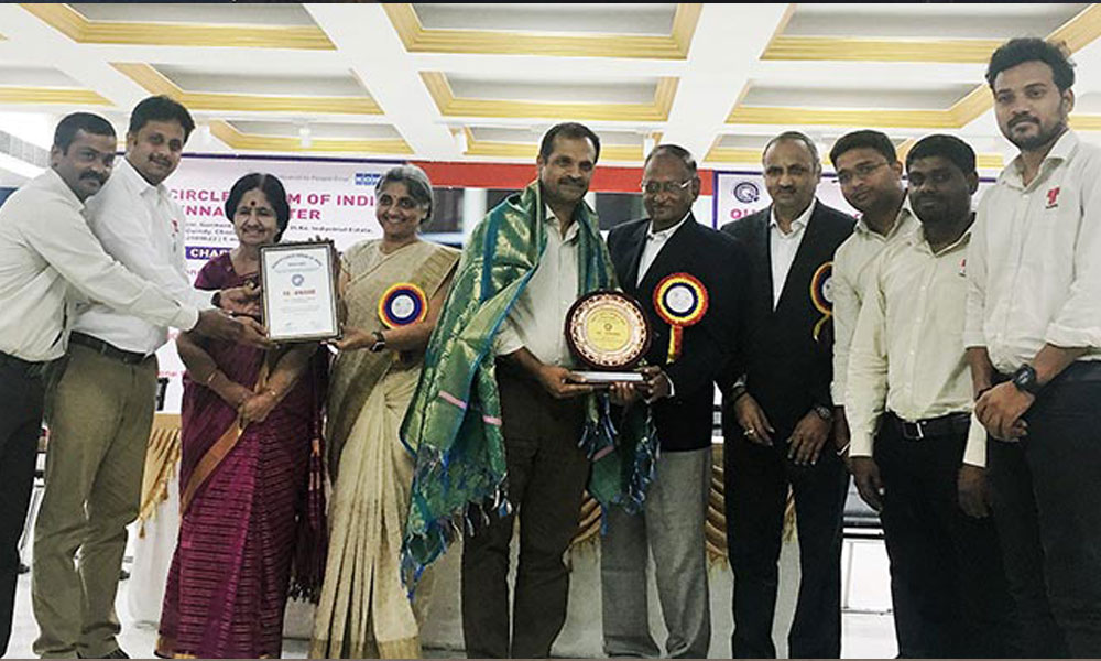 Thermax’s Absorption Cooling and Heating division’s state-of-the-art manufacturing facility in Sri City, Andhra Pradesh receives a ‘5S Gold’ award from the Quality Circle Forum of India.