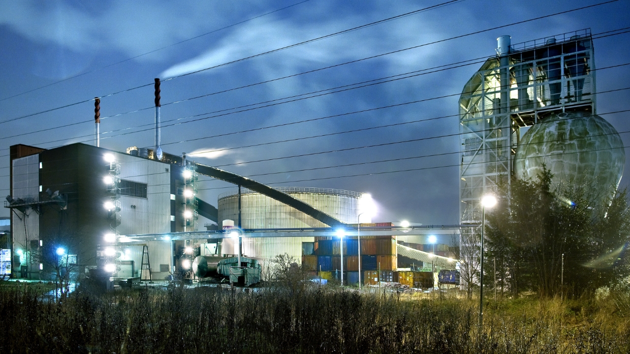 Flue gas cooler at Sweden’s energy plant